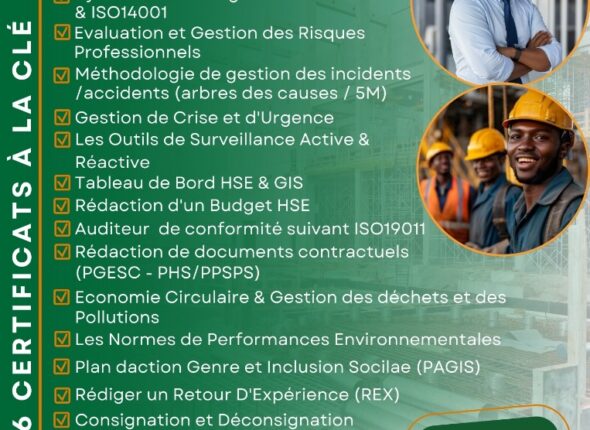 FORMATION : RESPONSABLE HSE & GIS